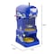 Great Northern Popcorn Great Northern Shaved Ice Machine, Slushie Maker with Stainless Steel Blades for Frozen Drinks, Blue 780728VRF - alternate 2